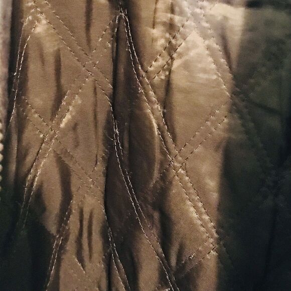 Vintage 90s Jacqueline Ferrar Soft Leather Coat Women's Large Brown Hooded Zip - Picture 12 of 13